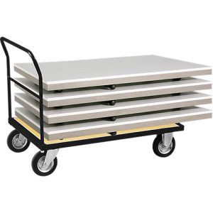 Schiebebügelwagen, 1400×800 mm RAL 9005 Schiebebügelwagen, 1400×800 mm RAL 9005