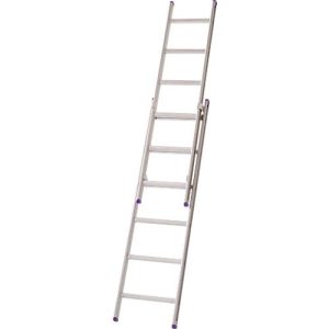 Schiebeleiter ohne Seilzug, Lila-Serie, 10 Stufen Schiebeleiter ohne Seilzug, Lila-Serie, 10 Stufen