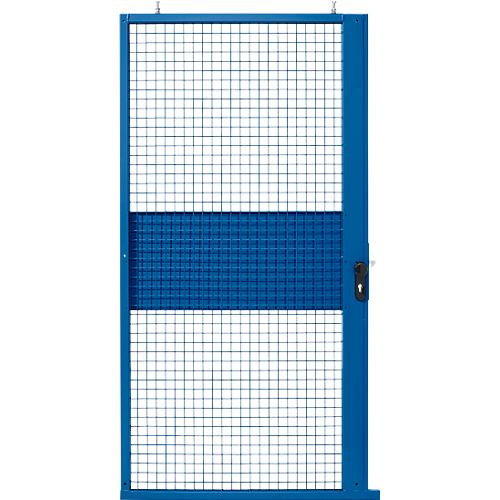 Schiebetür, für Gittertrennwandsystem, B 1110 x H 2110 mm, blau