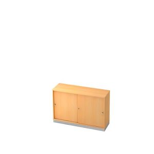 Schiebetürenschrank, 2 OH, B 1200 x T 400 mm, Buche-Dekor Schiebetürenschrank, 2 OH, B 1200 x T 400 mm, Buche-Dekor