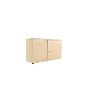 Schiebetürenschrank, B 1200 mm, 2 OH, Ahorn-Dekor Schiebetürenschrank, B 1200 mm, 2 OH, Ahorn-Dekor