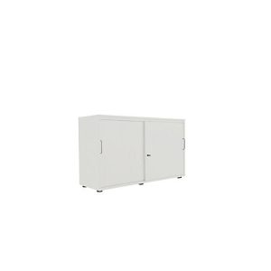 Schiebetürenschrank, B 1200 mm, 2 OH, lichtgrau Schiebetürenschrank, B 1200 mm, 2 OH, lichtgrau