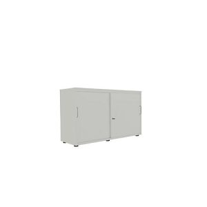 Schiebetürenschrank, B 1200 mm, 2 OH, silber Schiebetürenschrank, B 1200 mm, 2 OH, silber