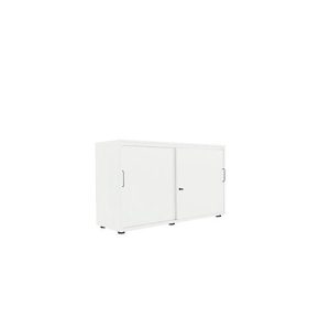 Schiebetürenschrank, B 1200 mm, 2 OH, weiß Schiebetürenschrank, B 1200 mm, 2 OH, weiß