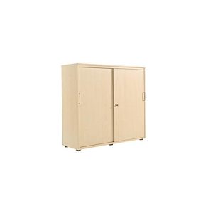 Schiebetürenschrank, B 1200 mm, 3 OH, Ahorn-Dekor Schiebetürenschrank, B 1200 mm, 3 OH, Ahorn-Dekor