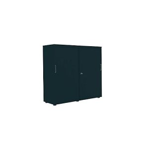 Schiebetürenschrank, B 1200 mm, 3 OH, graphit Schiebetürenschrank, B 1200 mm, 3 OH, graphit