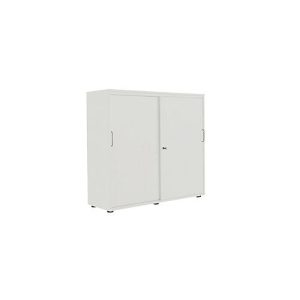 Schiebetürenschrank, B 1200 mm, 3 OH, lichtgrau Schiebetürenschrank, B 1200 mm, 3 OH, lichtgrau
