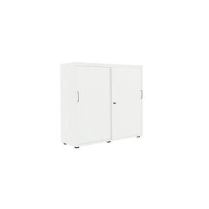 Schiebetürenschrank, B 1200 mm, 3 OH, weiß Schiebetürenschrank, B 1200 mm, 3 OH, weiß