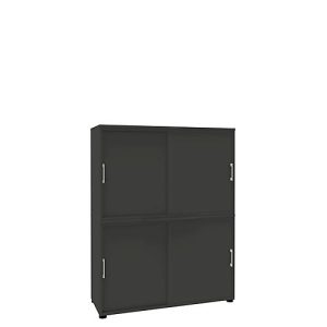 Schiebetürenschrank, B 1200 mm, 4 OH, graphit Schiebetürenschrank, B 1200 mm, 4 OH, graphit