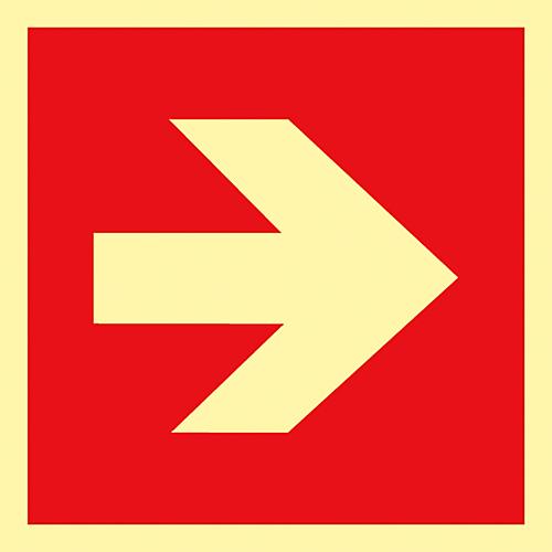 Schild Richtungspfeil, Folie