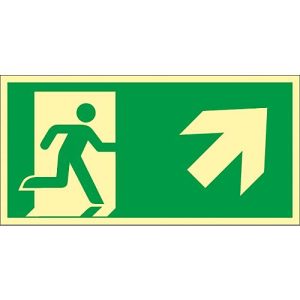 Schild Treppe aufwärts, rechtsweisend Schild Treppe aufwärts, rechtsweisend