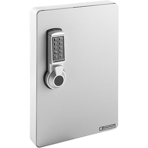 Schlüsselschrank, Elektronikschloss, 24 Haken, lichtgrau