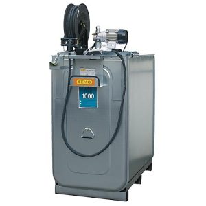 Schmierstoffkompaktanlage CEMO ECO UNI 1000, elektrische Pumpe für Frischöl, 15 m Schlauch, offener Aufroller Schmierstoffkompaktanlage CEMO ECO UNI 1000, elektrische Pumpe für Frischöl, 15 m Schlauch, offener Aufroller