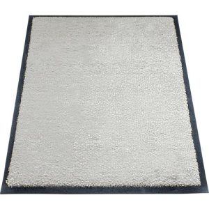 Schmutzfangmatte miltex Eazycare Style, eckig, antistatisch, UV-beständig, waschbar, High-Twist-Nylon & Niltrilgummi, 600 x 850 mm, achatgrau