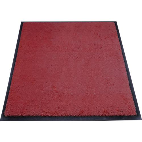 Schmutzfangmatte miltex Eazycare Style, eckig, antistatisch, UV-beständig, waschbar, High-Twist-Nylon & Niltrilgummi, 750 x 850 mm, braunrot