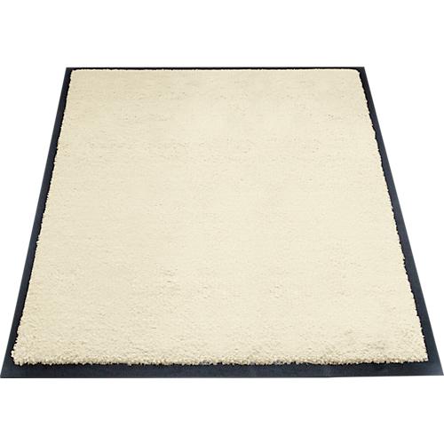 Schmutzfangmatte miltex Eazycare Style, eckig, antistatisch, UV-beständig, waschbar, High-Twist-Nylon & Niltrilgummi, 750 x 850 mm, perlweiß