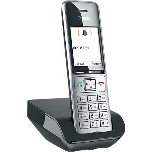 Schnurlostelefon Gigaset 500 Comfort, 2,2' TFT-Farbdisplay, Freisprechfunktion, Hörgerätekompatibel, schwarz