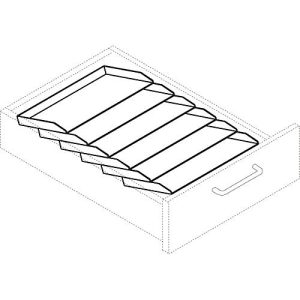 Schrägablageschale, für Schäfer Shop Select Rollcontainer 1233 & 13333, Kunststoff, schwarz Schrägablageschale, für Schäfer Shop Select Rollcontainer 1233 & 13333, Kunststoff, schwarz