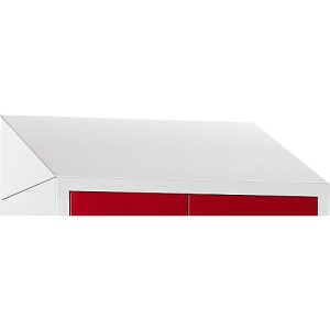 Schrägdach für Kleiderspind, B 630 mm, lichtgrau Schrägdach für Kleiderspind, B 630 mm, lichtgrau
