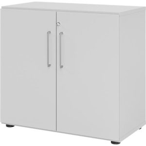 Schränke Breno, 2 OH, abschließbar, 28 kg je Boden, B 800 x T 420 x H 748 mm, lichtgrau/lichtgrau Schränke Breno, 2 OH, abschließbar, 28 kg je Boden, B 800 x T 420 x H 748 mm, lichtgrau/lichtgrau