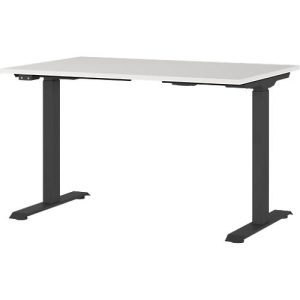 Schreibtisch Agenda, elektrisch höhenverstellbar, B 1200 x T 800 x H 720-1200 mm, Lichtgrau/Schwarz + Memory-USB-Panel Schreibtisch Agenda, elektrisch höhenverstellbar, B 1200 x T 800 x H 720-1200 mm, Lichtgrau/Schwarz + Memory-USB-Panel