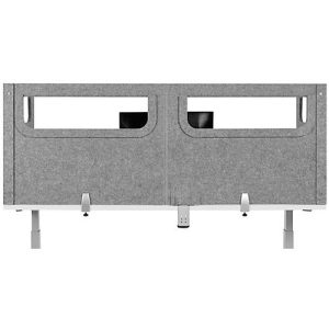 Schreibtisch-Akustik-Trennwand BE Safety Screen U-Form, mit Acrylfenster, Dicke 10 mm, B 140 x T 80 x H 60 mm, hellgrau Schreibtisch-Akustik-Trennwand BE Safety Screen U-Form, mit Acrylfenster, Dicke 10 mm, B 140 x T 80 x H 60 mm, hellgrau