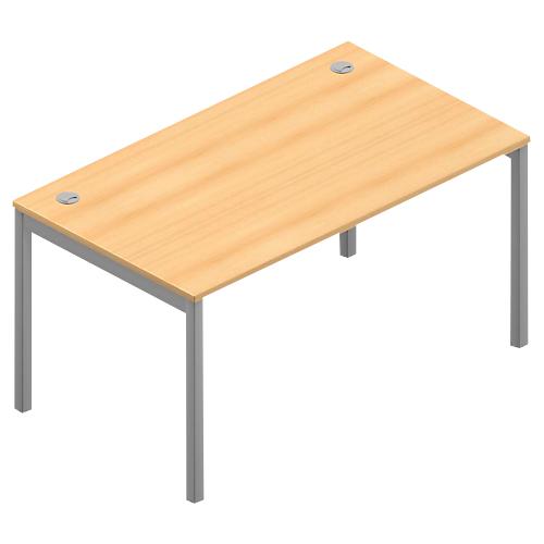 Schreibtisch ARLON-OFFICE, B 1400 x T 800 x H 730 mm, Buche-Dekor