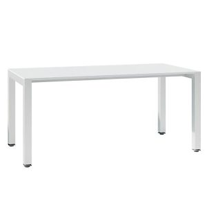 Schreibtisch SOLUS PLAY, 4-Fuß, höhenverstellbar, B 1600 x T 800 x H 720 – 820 mm, weiß Schreibtisch SOLUS PLAY, 4-Fuß, höhenverstellbar, B 1600 x T 800 x H 720 – 820 mm, weiß