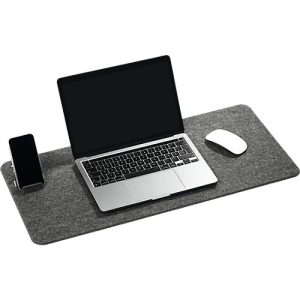 Schreibunterlage Durable Effect, mit Handyhalter, zusammenklappbar, B 700 x H 330 mm, PET-Filz, anthrazit Schreibunterlage Durable Effect, mit Handyhalter, zusammenklappbar, B 700 x H 330 mm, PET-Filz, anthrazit