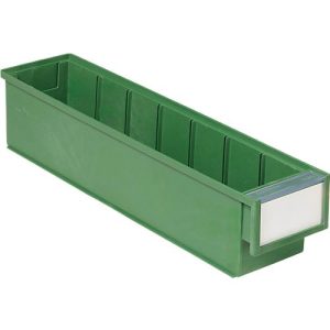 Schubladenbox TRESTON BiOX 4010, 1,9 l, temperatur- & chemiebeständig, Etikett & Schutzschild, B 92 x T 400 x H 82 mm, Biokunststoff, grün Schubladenbox TRESTON BiOX 4010, 1,9 l, temperatur- & chemiebeständig, Etikett & Schutzschild, B 92 x T 400 x H 82 mm, Biokunststoff, grün