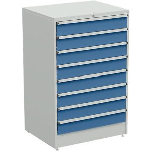Schubladenschrank, 8 Schubladen, B 910 x T 715 x H 1400 mm Schubladenschrank, 8 Schubladen, B 910 x T 715 x H 1400 mm