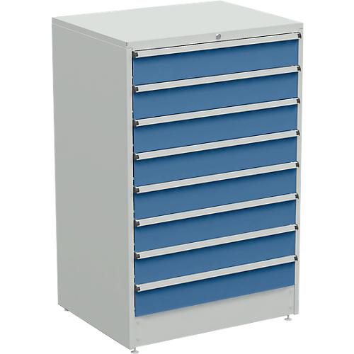 Schubladenschrank, 8 Schubladen, B 910 x T 715 x H 1400 mm