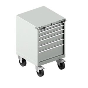 Schubladenschrank mit Rollen WSK 27-27, 6 Schübe, bis 200 kg, B 564 x T 572 x H 870 mm, lichtgrau/lichtgrau Schubladenschrank mit Rollen WSK 27-27, 6 Schübe, bis 200 kg, B 564 x T 572 x H 870 mm, lichtgrau/lichtgrau