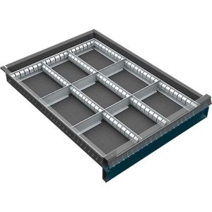 Schubladenunterteilung, 9 Fächer, 60-120 mm Schubladenunterteilung, 9 Fächer, 60-120 mm