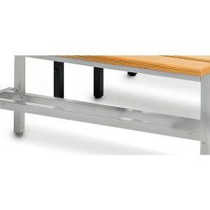Schuhrost, für Sitzbank, B 1495 x T 200 mm, lichtgrau, ohne Bank Schuhrost, für Sitzbank, B 1495 x T 200 mm, lichtgrau, ohne Bank