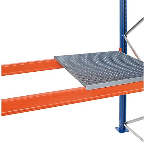Schulte Lagertechnik Auflegbarer Gitterrost für Palettenregale, B 3600 x T 1100 mm, für Holmtiefe 50 mm, verzinkt, 4 Stück