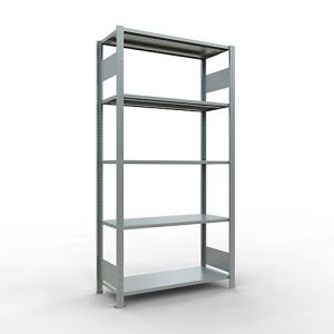 Schulte Lagertechnik Fachbodenregal MULTIplus150, Steck-Grundregal, B 1000 x T 400 x H 2000 mm, 5 Ebenen, bis 1300 kg, verzinkt Schulte Lagertechnik Fachbodenregal MULTIplus150, Steck-Grundregal, B 1000 x T 400 x H 2000 mm, 5 Ebenen, bis 1300 kg, verzinkt