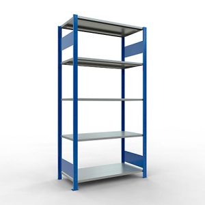 Schulte Lagertechnik Fachbodenregal MULTIplus150, Steck-Grundregal, B 1000 x T 500 x H 2000 mm, 5 Ebenen, bis 1300 kg, enzianblau/verzinkt Schulte Lagertechnik Fachbodenregal MULTIplus150, Steck-Grundregal, B 1000 x T 500 x H 2000 mm, 5 Ebenen, bis 1300 kg, enzianblau/verzinkt