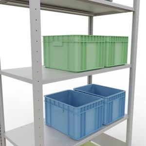 Schulte Lagertechnik Fachbodenregal MULTIplus150, Steck-Grundregal, B 1000 x T 500 x H 2000 mm, 5 Ebenen, bis 1300 kg, lichtgrau Schulte Lagertechnik Fachbodenregal MULTIplus150, Steck-Grundregal, B 1000 x T 500 x H 2000 mm, 5 Ebenen, bis 1300 kg, lichtgrau