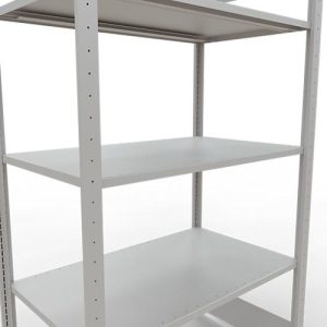 Schulte Lagertechnik Fachbodenregal MULTIplus150, Steck-Grundregal, B 1000 x T 600 x H 2000 mm, 5 Ebenen, bis 1300 kg, lichtgrau Schulte Lagertechnik Fachbodenregal MULTIplus150, Steck-Grundregal, B 1000 x T 600 x H 2000 mm, 5 Ebenen, bis 1300 kg, lichtgrau