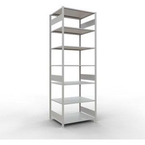 Schulte Lagertechnik Fachbodenregal MULTIplus150, Steck-Grundregal, B 1000 x T 800 x H 3000 mm, 7 Ebenen, bis 1500 kg, lichtgrau Schulte Lagertechnik Fachbodenregal MULTIplus150, Steck-Grundregal, B 1000 x T 800 x H 3000 mm, 7 Ebenen, bis 1500 kg, lichtgrau