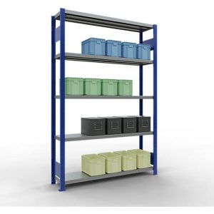 Schulte Lagertechnik Fachbodenregal-Stecksystem MULTIplus 250, Grundregal, Längenriegel, 2000x1300x300 mm, 5 Böden, enzianblau/verzinkt Schulte Lagertechnik Fachbodenregal-Stecksystem MULTIplus 250, Grundregal, Längenriegel, 2000x1300x300 mm, 5 Böden, enzianblau/verzinkt
