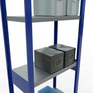 Schulte Lagertechnik Fachbodenregal-Stecksystem MULTIplus 250, Grundregal, Längenriegel, 3000x750x400 mm, 7 Böden, enzianblau/verzinkt Schulte Lagertechnik Fachbodenregal-Stecksystem MULTIplus 250, Grundregal, Längenriegel, 3000x750x400 mm, 7 Böden, enzianblau/verzinkt