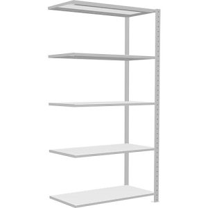 Schulte Lagertechnik Fachbodenregal Stecksystem MultiPlus250, Anbauregal, 5 Fachböden, Kreuzstrebe, B 1000 x T 500 x H 2000 mm, Lichtgrau RAL 7035 Schulte Lagertechnik Fachbodenregal Stecksystem MultiPlus250, Anbauregal, 5 Fachböden, Kreuzstrebe, B 1000 x T 500 x H 2000 mm, Lichtgrau RAL 7035