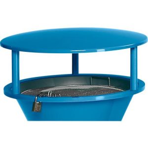 Schutzdach, für Standascher, aus Kunststoff, blau Schutzdach, für Standascher, aus Kunststoff, blau