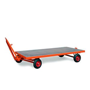 Schwerlastanhänger, 1-Achs-Drehschemel-Lenkung, Luftreifen, Tragkraft 5000 kg, 3000 x 1500 mm Schwerlastanhänger, 1-Achs-Drehschemel-Lenkung, Luftreifen, Tragkraft 5000 kg, 3000 x 1500 mm