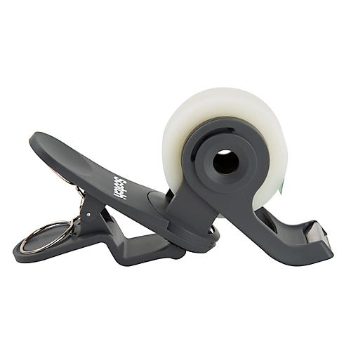 Scotch® Abroller Clip‘n Twist C19-Clip-CG4, für Rollen L 33 m x B 19 mm, inkl. 4 Rollen Scotch® Magic™ Klebeband, d.grau