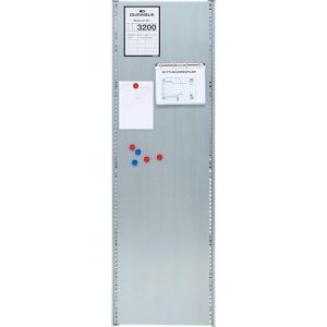Seitenwand für Grundregal/Anbauregal ORDO Industry, multifunktional, magnethaftend, B 500 x T 0,88 x H 2000 mm, Stahl-Vollblech, verzinkt Seitenwand für Grundregal/Anbauregal ORDO Industry, multifunktional, magnethaftend, B 500 x T 0,88 x H 2000 mm, Stahl-Vollblech, verzinkt