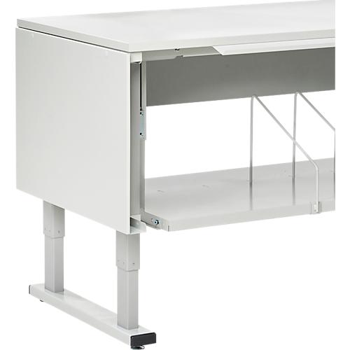 Seitliche Schutzbleche für Treston QuatreX 750 mm, ESD-leitfähig, B 62 x T 748 x H 504 mm, lichtgrau RAL 7035, 2 Stück