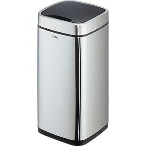 Sensor Abfalleimer Durable No Touch, 21 l, für Innen, automatisches & manuelles Öffnen/Schließen, abnehmbarer Deckel, Inneneimer, Edelstahl, silber